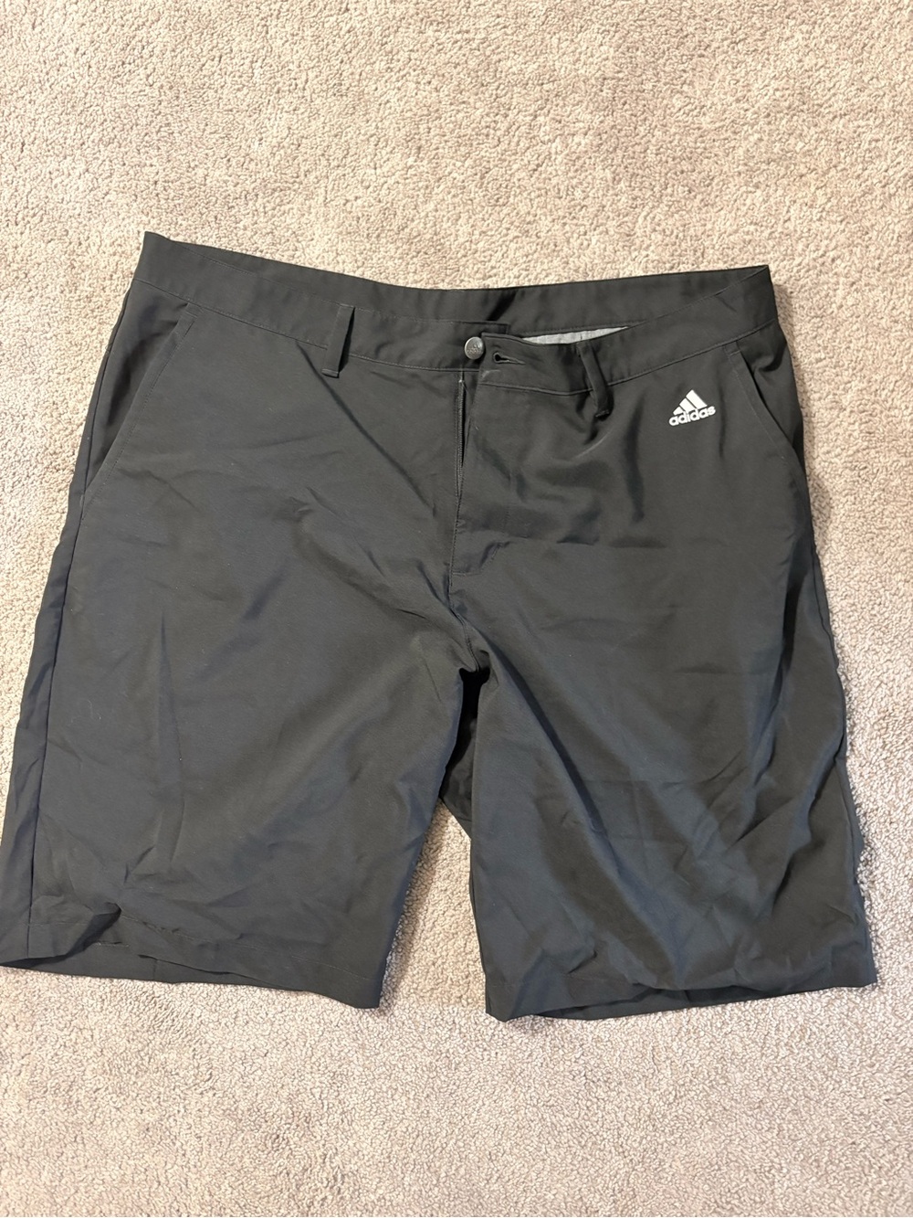 adidas Men’s Black Athletic Golf Shorts with Logo